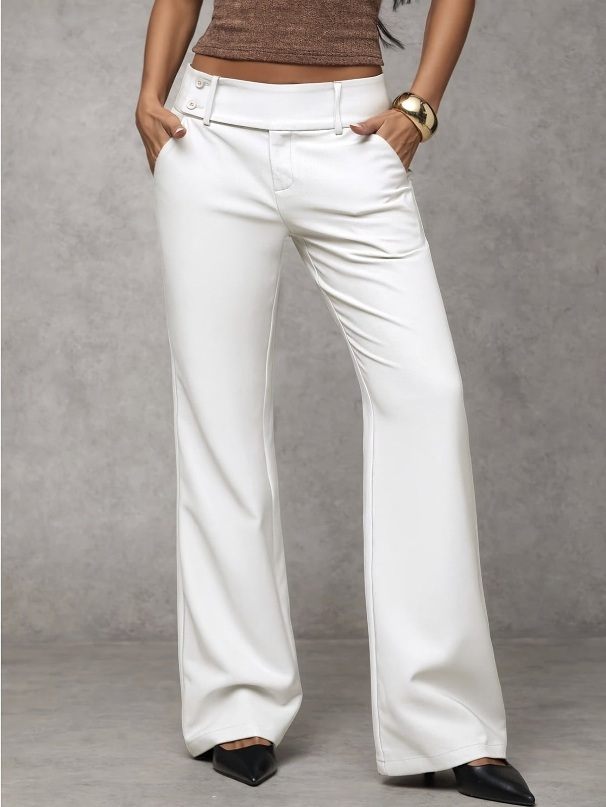 Dina | Pantaloni Moderni Gamba Larga